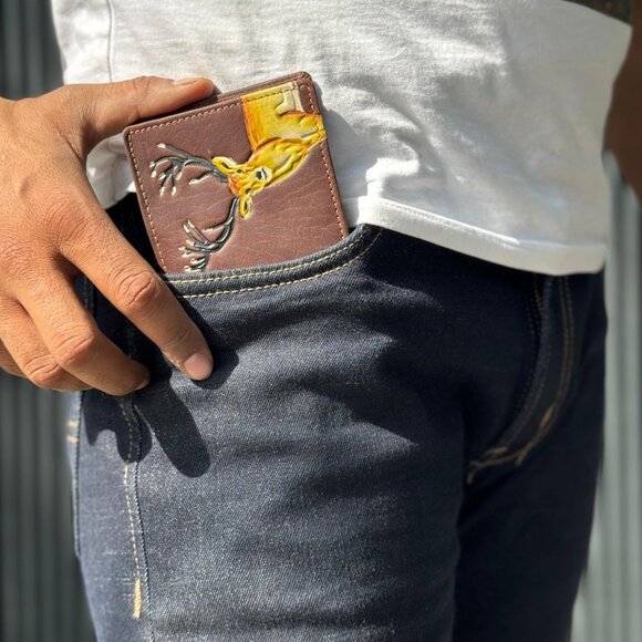 Hunter Leather Men Wallet with RFID Blocking - Picture 8 of 10